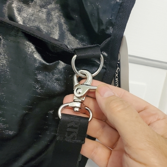 NWT LeSportsac Black Patent "Jen" Crossbody/Satchel, Lightweight, Versatile - Picture 6 of 11